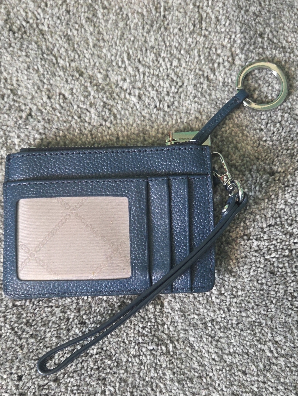 Michael Kors Blue Jet Set Travel Small Saffiano Leather Wallet